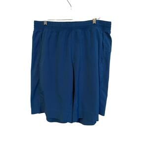 Lululemon Mens Shorts Large Striped‎ Athletic 9 Inch Linerless Drawstring Pocket